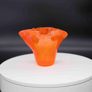 Vase - Orange with crystal fritt