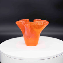 Load image into Gallery viewer, Vase - Orange with crystal fritt

