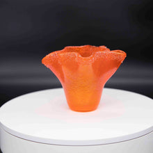 Load image into Gallery viewer, Vase - Orange with crystal fritt
