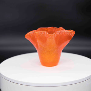 Vase - Orange with crystal fritt