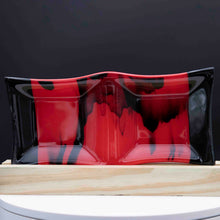 Load image into Gallery viewer, Plate - Red and black double bowl
