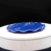 Load image into Gallery viewer, Plate - Fleur blue round plate

