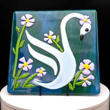 Load image into Gallery viewer, Animals - Swan in a sea of flowers
