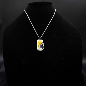 Jewelry - Yellow dot on black/white