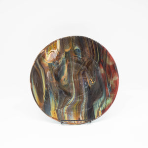 Plate - Petrified wood patterned medium round platter