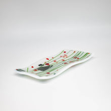 Load image into Gallery viewer, Holiday - Holly Berry rectangular plate with white background
