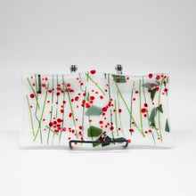 Load image into Gallery viewer, Holiday - Holly Berry double-square dish
