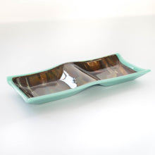 Load image into Gallery viewer, Bowl - Petrified wood pattern double-square dish
