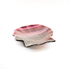 Load image into Gallery viewer, Plate - Raspberry swirl scallop shape spoon holder
