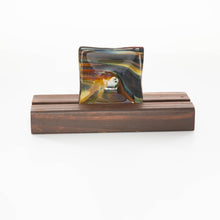 Load image into Gallery viewer, Plate - Petrified wood patterned square dish
