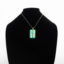 Load image into Gallery viewer, Jewelry - Dichroic sea green pendant
