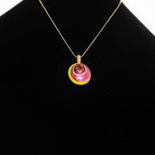 Load image into Gallery viewer, Jewelry - Rose and yellow round pendant
