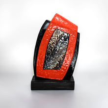 Load image into Gallery viewer, Decorative - Modern art red and black sculpture
