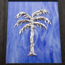 Load image into Gallery viewer, Decorative - Silver Palm Tree On Blue – Image 2
