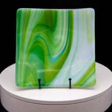Load image into Gallery viewer, Plate - Spring swirl patterned square platter
