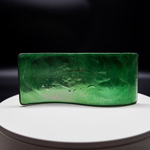 Tile - Green glass wave with koi fish