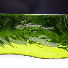 Load image into Gallery viewer, Tile - Green glass wave with koi fish
